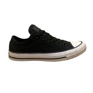 Converse Unisex Black Canvas Classic Lace-Up Low Top All Star Shoes Size M5/W7